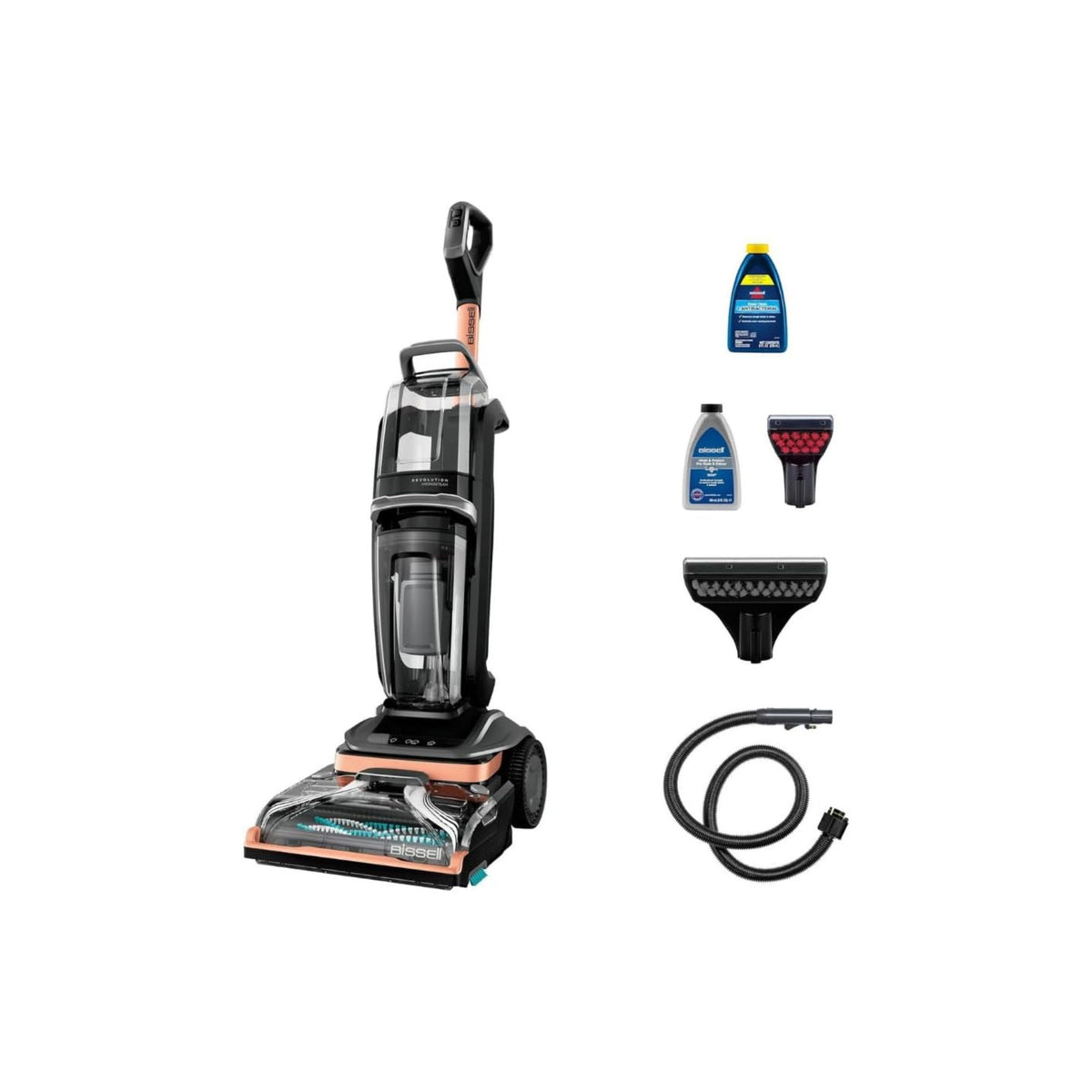 BISSELL Revolution HydroSteam Carpet Deep Cleaner 3672E – The Only Carpet Cleaner with the Powerful Steam Cleaning technology for Carpets & Upholstery, Large Tank | 2-Year BISSELL Warranty