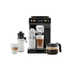De'Longhi Eletta Explore ECAM452.57.G, Barista Coffee Machine with Milk Frothing Nozzle, Espresso Machine, Coffee Bean Machine, Automatica Coffee Machine with LatteCrema System, Dark Grey