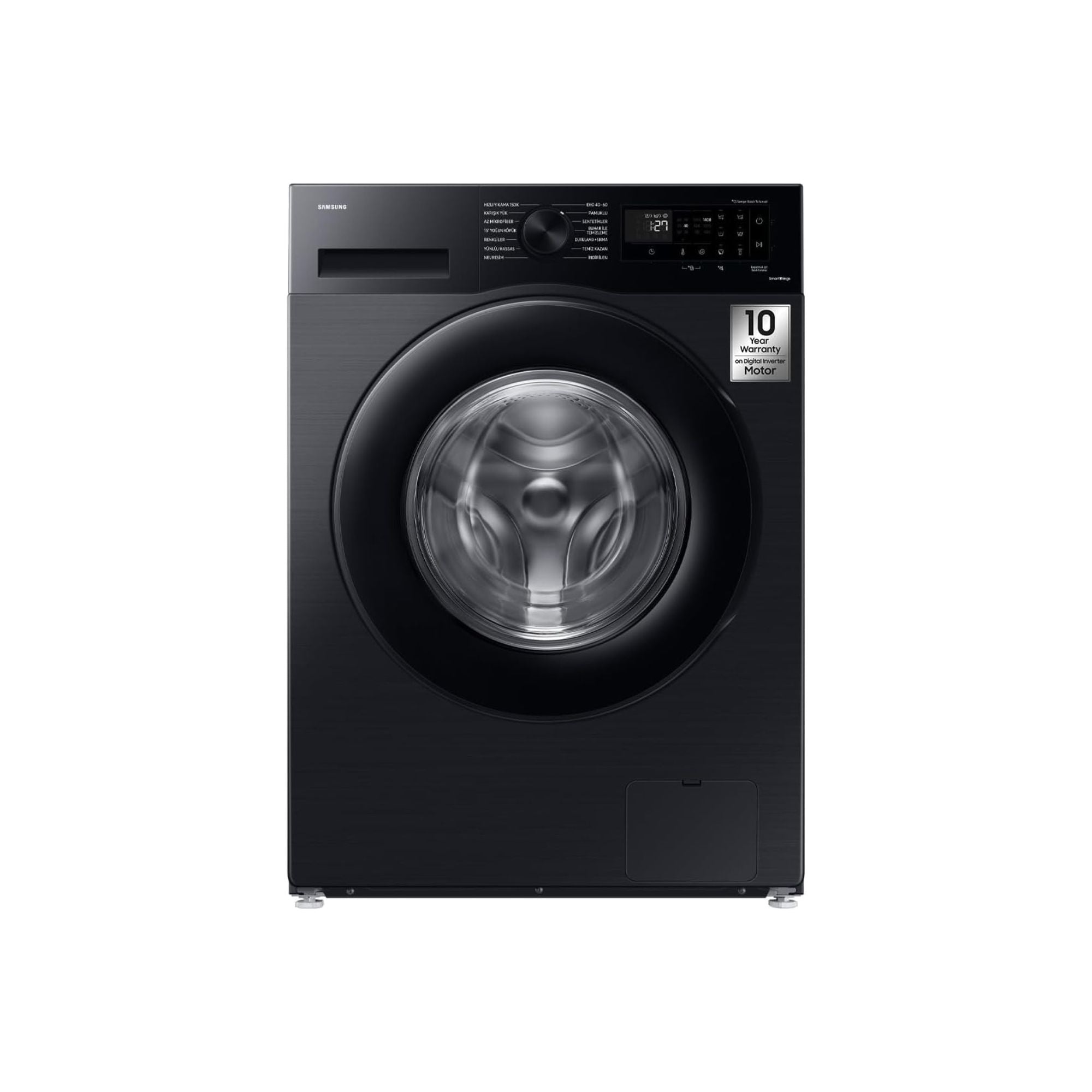 Samsung 9kg Front Load Washing Machine, WW90CGC04DABGU, Black, EcoBubble and Hygiene Steam, (UAE version)