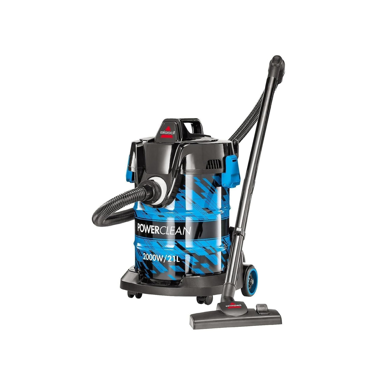 BISSELL | Powerclean Drum Vacuum Cleaner 21L (2027E) Blue-2 years manufacturing warranty