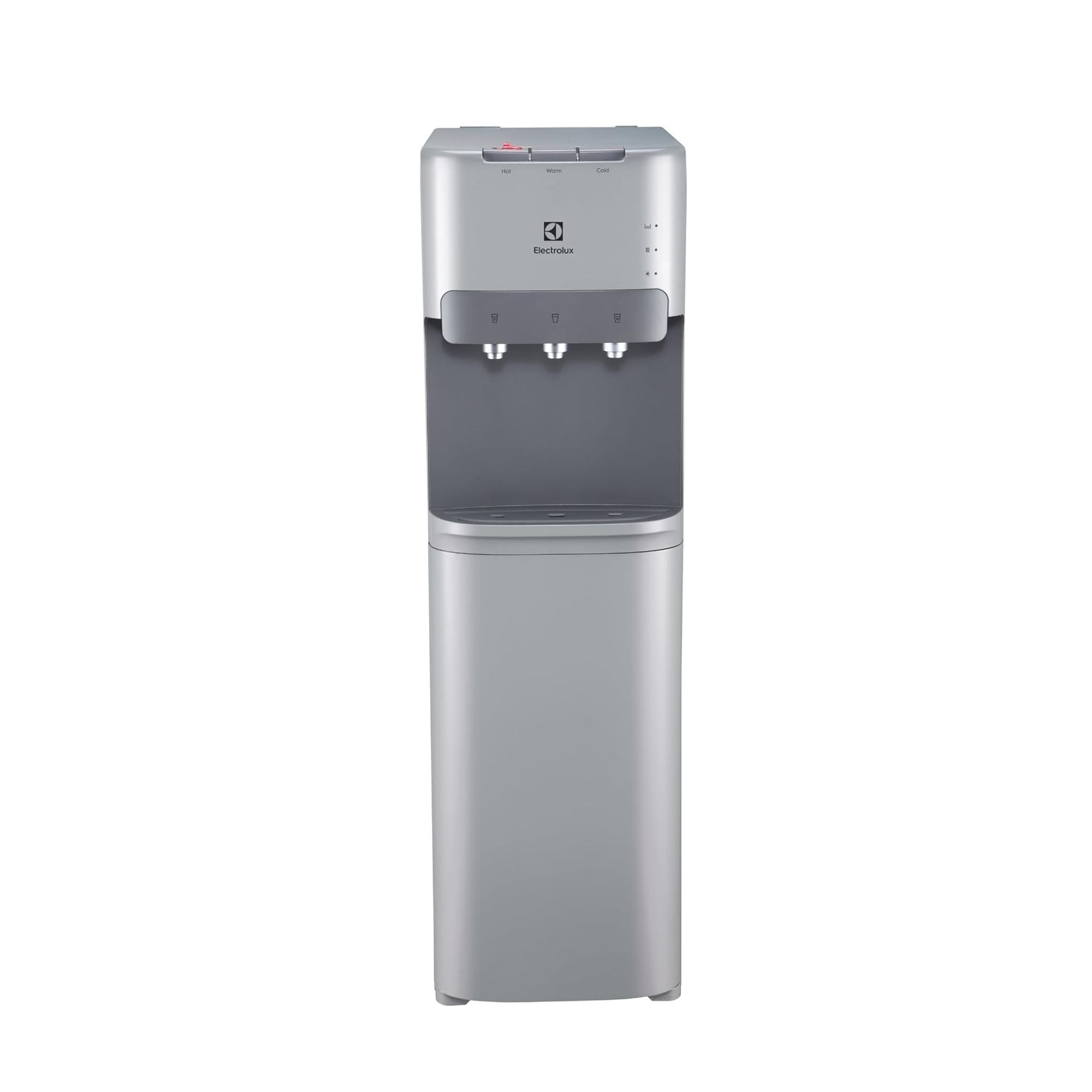 Electrolux Bottom Loading Water Dispenser & Water Cooler, 3 Water Spouts, Hot, Cold & Ambient Temperature, with Child Safety Lock, LED Indicator, Floor Standing, for Home & Office, EDBMFDXSG, Silver