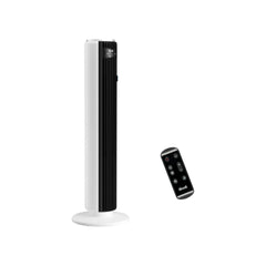 LEVOIT 20dB Silent Tower Fan with Remote Control, 7.9m/s Powerful Fan with DC Motor, 26W Energy, 4 Modes 12 Speeds 12H Timer, Advanced Sleep Mode, Front Display, 90° Oscillation