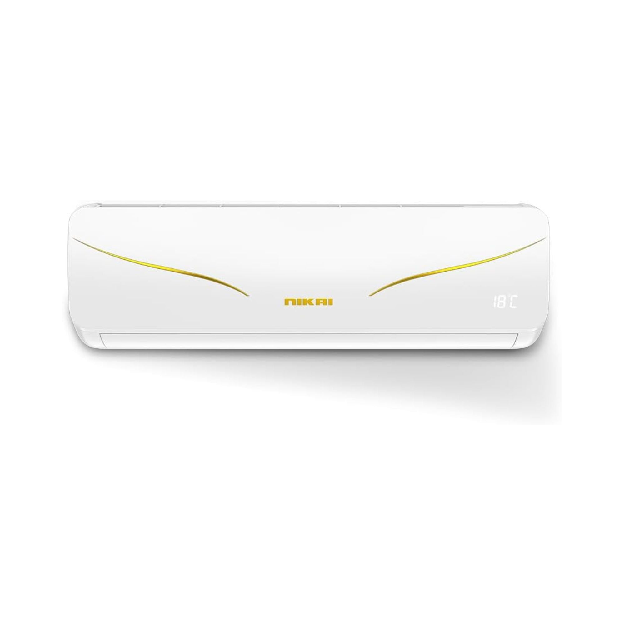 Nikai 1.5 Ton Rotary Split AC, Silent & Energy Efficient Cooling with T3 Tropicalized Compressor, 3D Swinging, Gold Fin technology, 18000 BTU Air Conditioner - NSAC18131N24A / N25IN