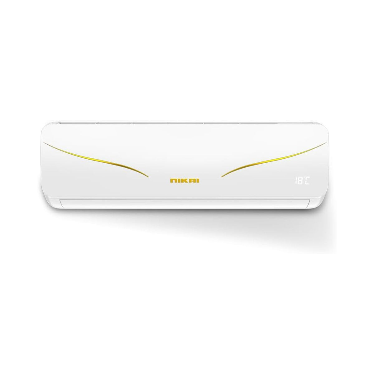 Nikai 1.5 Ton Rotary Split AC, Silent & Energy Efficient Cooling with T3 Tropicalized Compressor, 3D Swinging, Gold Fin technology, 18000 BTU Air Conditioner - NSAC18131N24A / N25IN