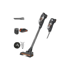 BLACK+DECKER POWERSERIES+ 18V MAX Cordless Stick Vacuum with LED Floor Lights, Lightweight, Removable Battery (BHFEA18D1)
