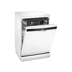 Siemens iQ500 60 cm Home Connect Freestanding Dishwasher With 14 Place Settings, German Engineered, White, SN25HW76MM