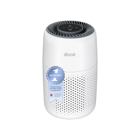 LEVOIT Air Purifiers for Bedroom Home, with Night Light, 3-in-1 Filter, Filters Smoke, Allergies, Pet Dander, Odor, Dust, 25dB Ultra-quiet, Office, Desktop, Portable, Core Mini, White