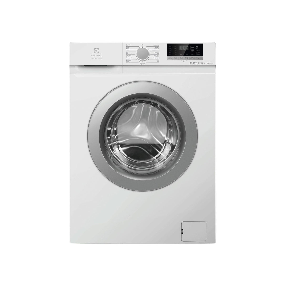 Electrolux 7KG Freestanding Washing Machine, 15 Programs, Fully Automatic, 5 Star Energy Efficiency, BLDC Inverter Motor, 1200RPM, LED Indicator, Hygiene Care & Tub Clean, EWF7028M6WA, White