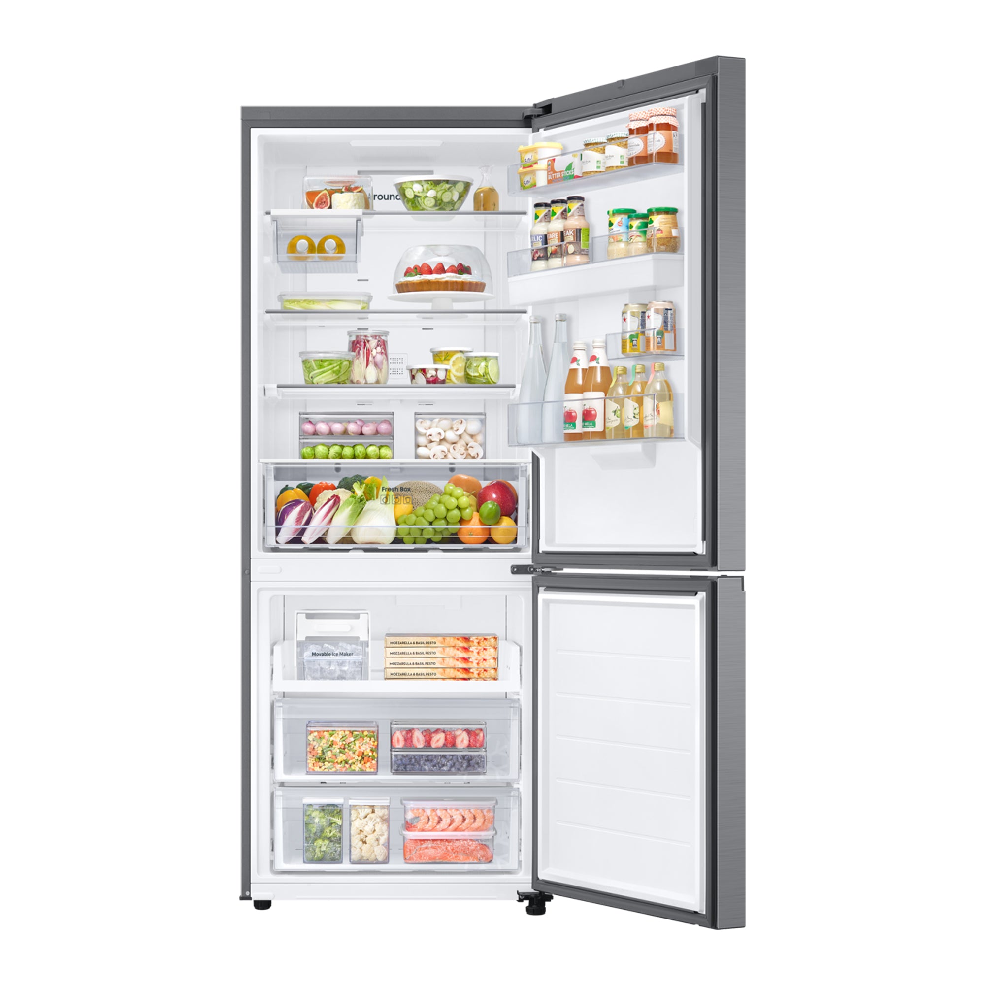 Samsung 459L Bottom Mount Freezer RB50DG632ES9A (Refined silver)