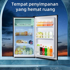 Changhong New Single-Door Refrigerator, 100-Liter Capacity, Black – FSR130DB (Semi Auto-Defrost)