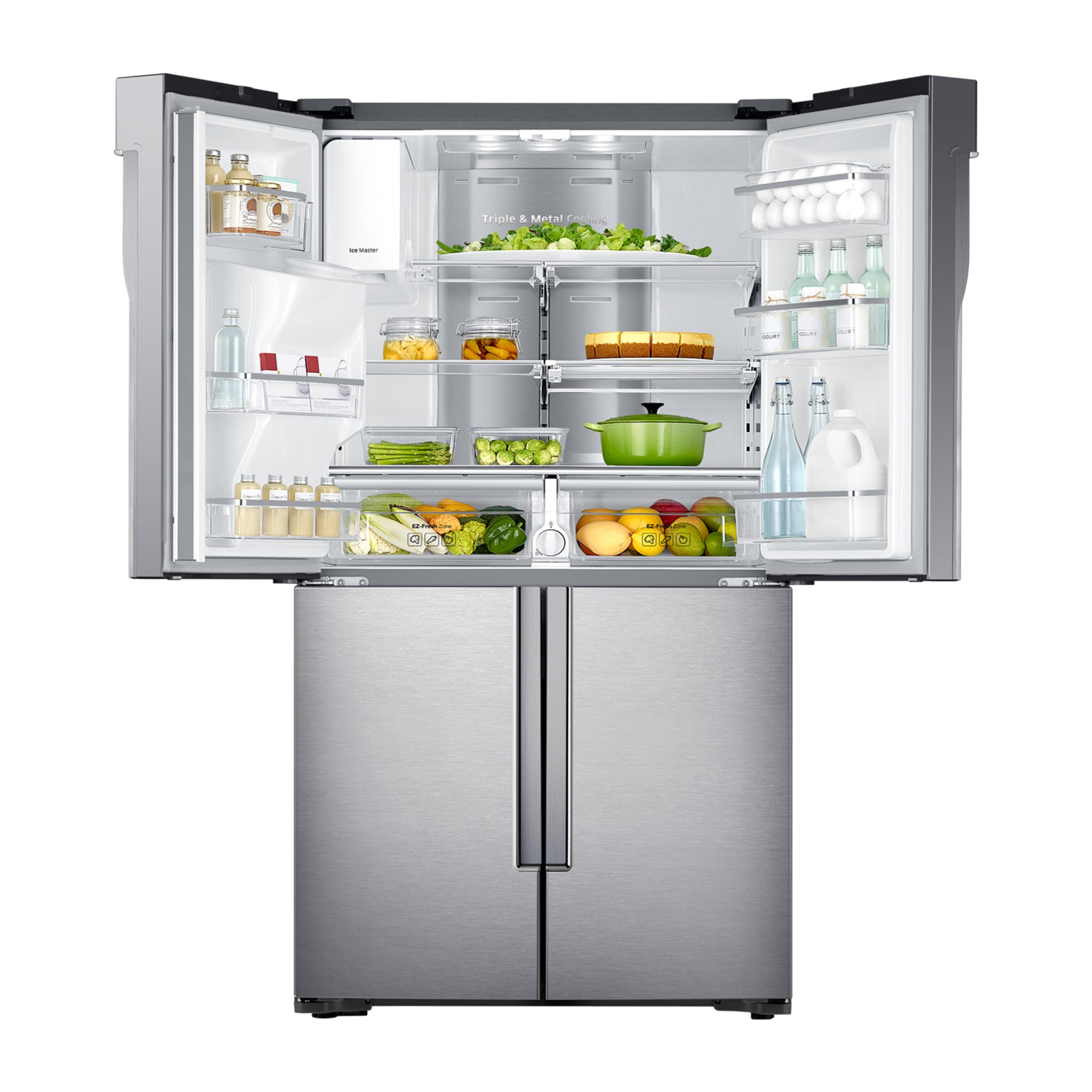 Samsung French Door Refrigerator 564L Twin Cooling Plus Triple Cooling No Frost RF56J9040SR (Stainless Steel)