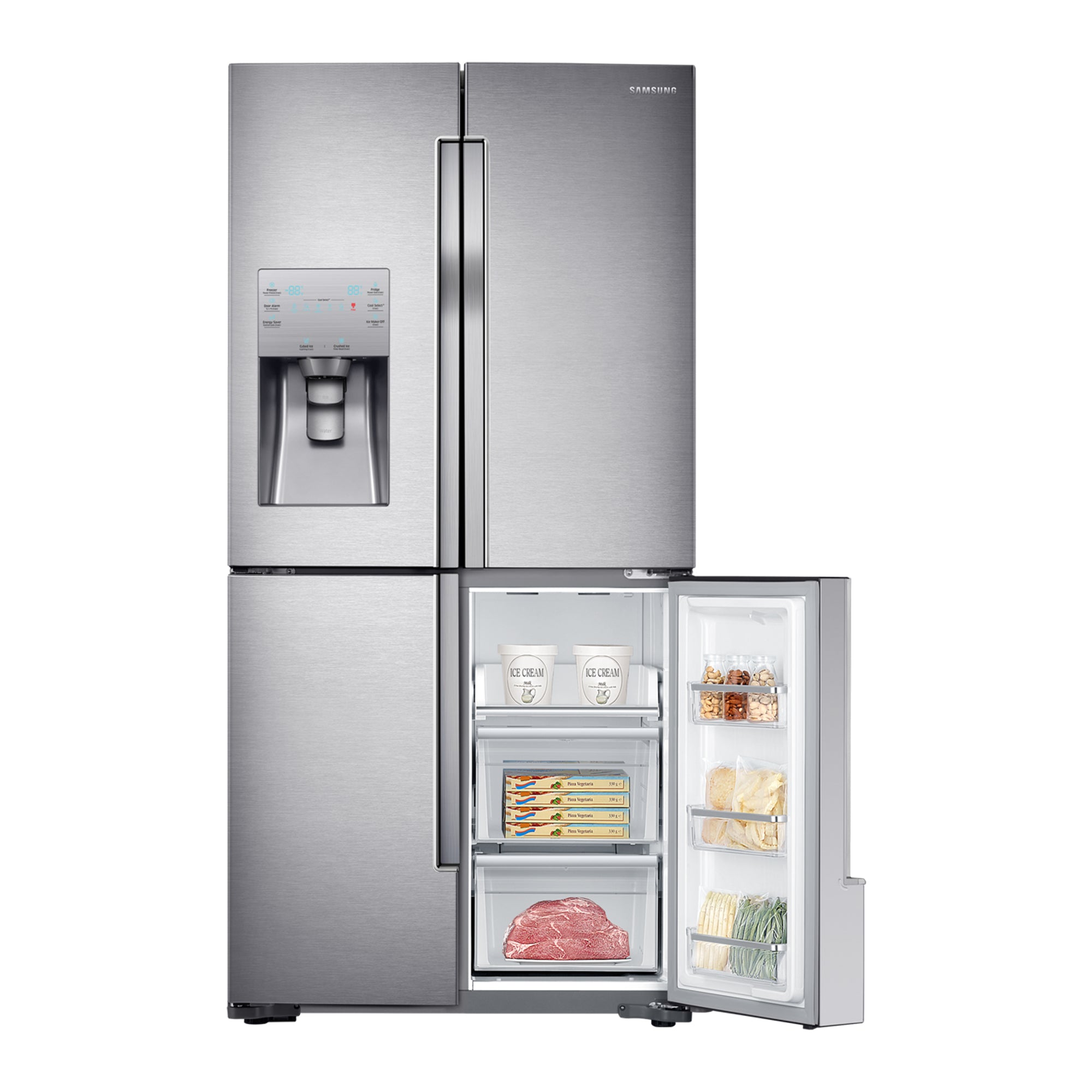 Samsung French Door Refrigerator 564L Twin Cooling Plus Triple Cooling No Frost RF56J9040SR (Stainless Steel)