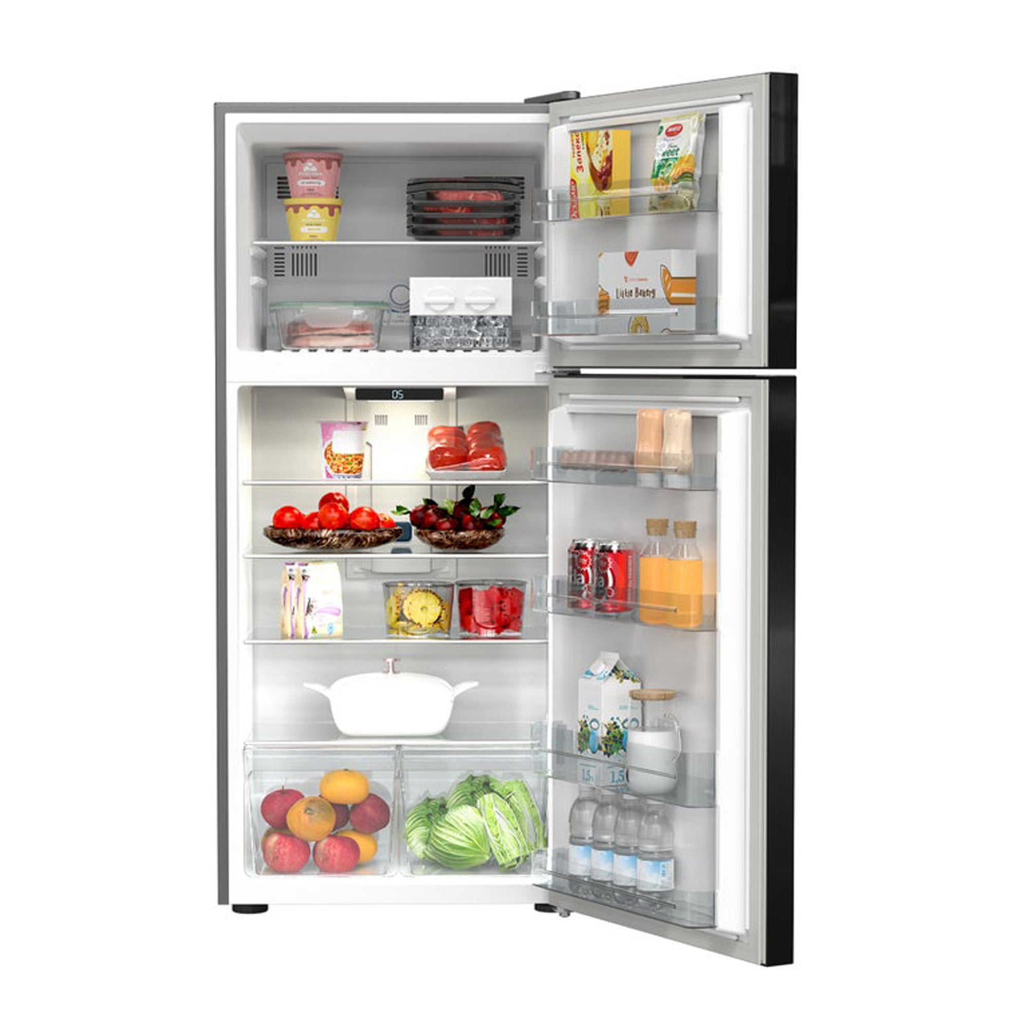 Nikai 700L Double Door Top Mount Refrigerator No Frost Inverter Compressor Digital Display NRF701FSSINV
