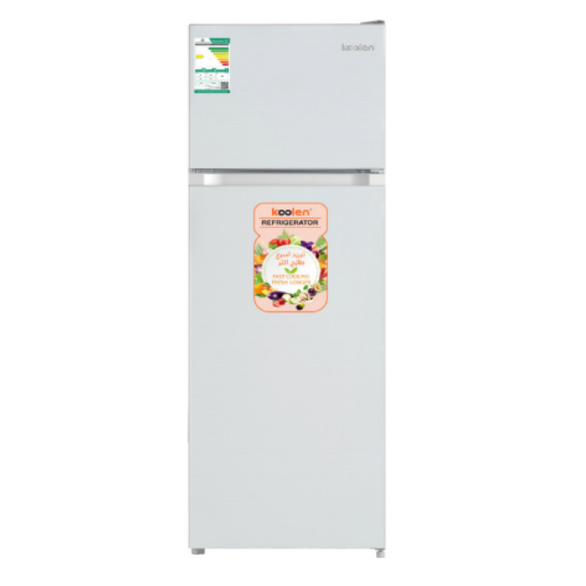 Colleen 5.8 Cu. Ft Double Door Refrigerator No Frost Cooling Top Freezer 811.101.001 (White)