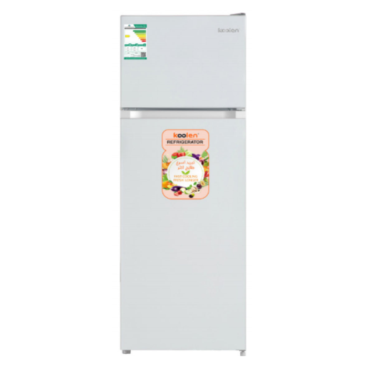 Colleen 5.8 Cu. Ft Double Door Refrigerator No Frost Cooling Top Freezer 811.101.001 (White)