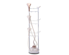 BLACK+DECKER GSTD2050-B5 garment steamer - white and rose gold, front angle