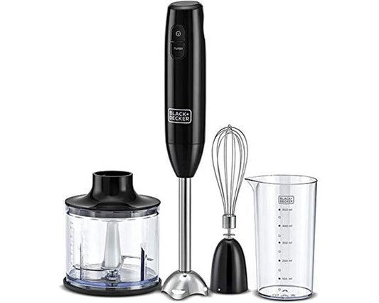 BLACK+DECKER HB600-B5 Hand Blender 600W with Chopping Bowl