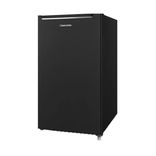 Changhong Single-Door Refrigerator, 100-Liter Capacity, Black – FSR130DB (Semi Auto-Defrost)