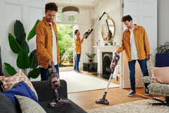 Hoover Cordless Vacuum Cleaner Powerful Household Vacuum with 40Mins Runtime, Handheld Vacuum for Home Carpet Hardwood Floor Pet Hair Stick Vacuum Cleaner, 3 Year Warranty, Silver-CLSV-VPME