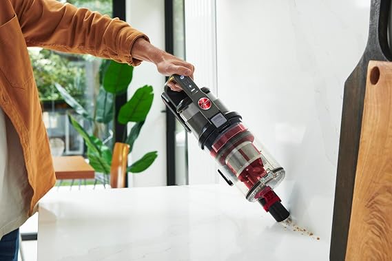 Hoover Cordless Vacuum Cleaner Powerful Household Vacuum with 40Mins Runtime, Handheld Vacuum for Home Carpet Hardwood Floor Pet Hair Stick Vacuum Cleaner, 3 Year Warranty, Silver-CLSV-VPME