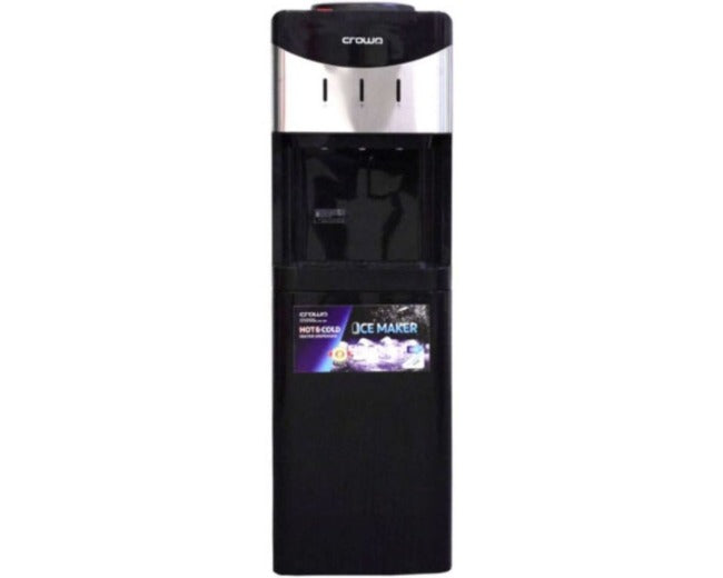 Crownline WD-464 Top Load Water Dispenser with Built-in Ice Maker, Black