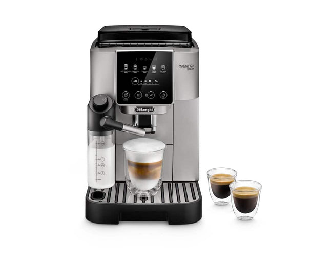 De'Longhi Magnifica Start ECAM220.80.SB fully automatic coffee machine, silver black - front view