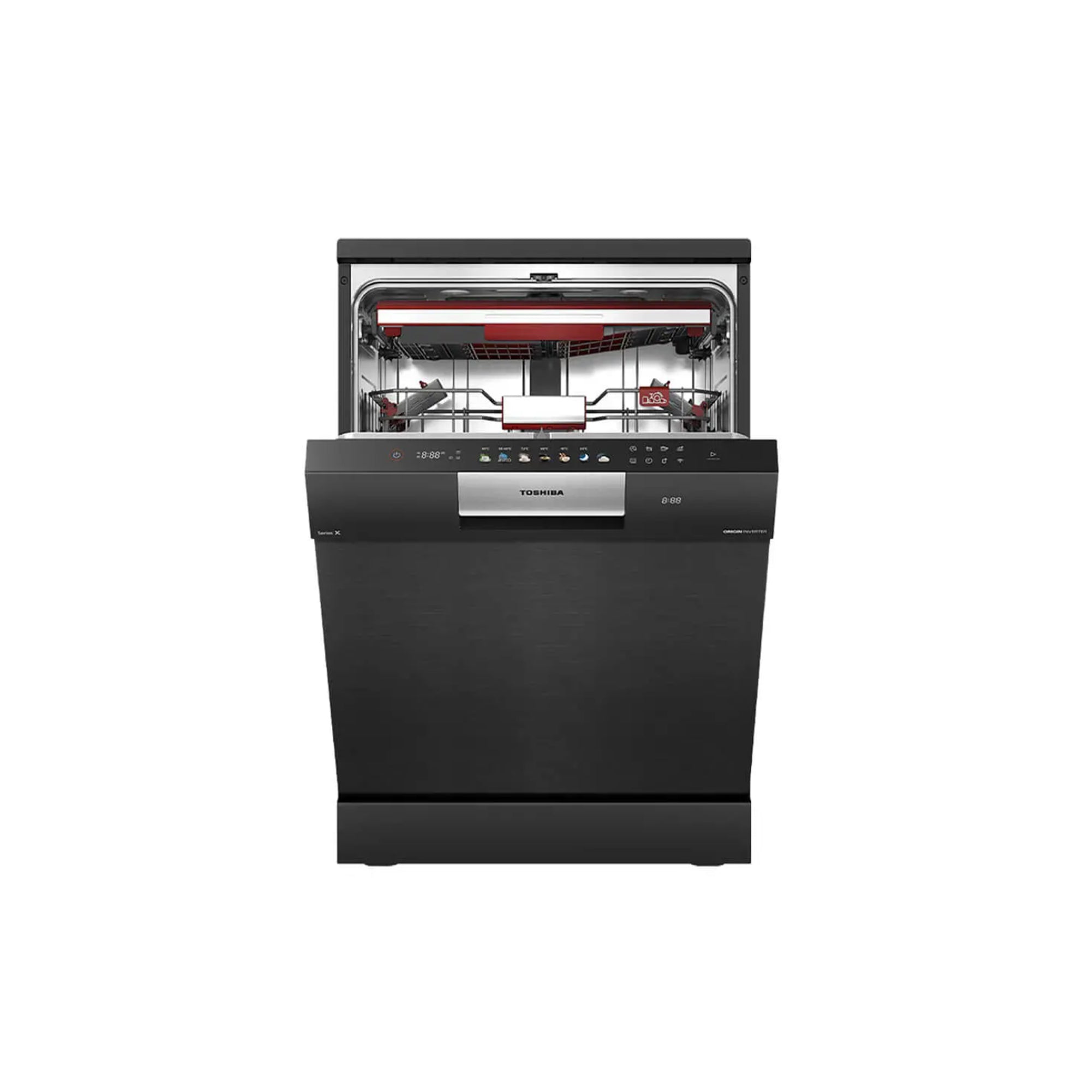 Toshiba Free Standing Dishwasher 16 Place Settings 10 Programs Smart Wash DW-16F1ME(G)-G (Morandi Grey)