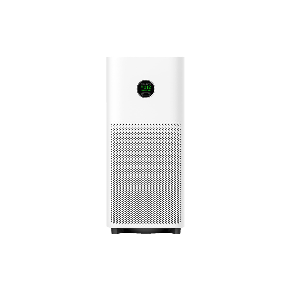 Xiaomi Smart Air Purifier 6 front view with PM2.5 digital display showing air quality reading
