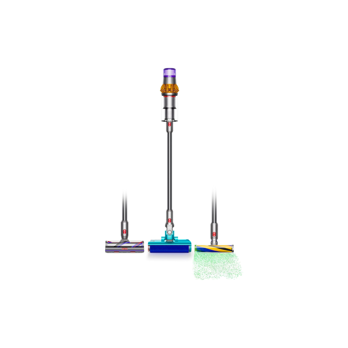 Dyson V15s Detect Submarine with Submarine, Digital Motorbar, and Fluffy Optic cleaner heads