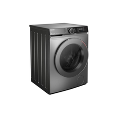 Toshiba TWD-BM110GF4B(MG) 10/7kg front load washer dryer – angled view in Morandi Grey