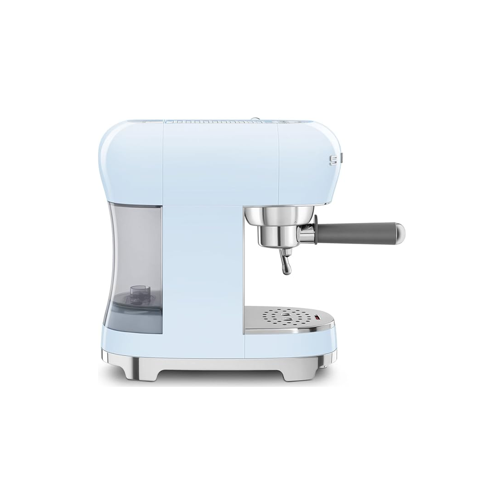 Smeg ECF02PBUK espresso coffee machine – side profile view