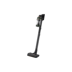 Samsung VS20A95943N stick vacuum angled view showing dust canister and floor head