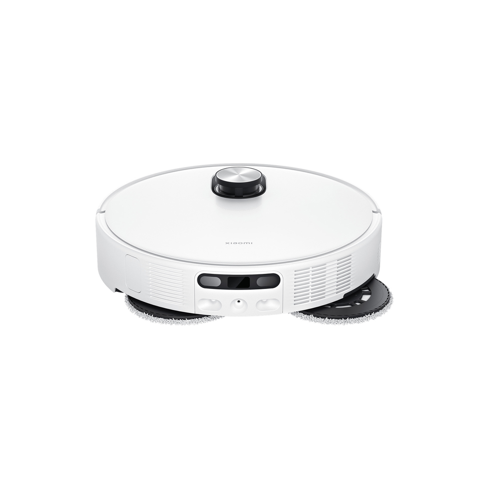 Xiaomi Robot Vacuum 5 OV31GL close-up showing mop pads and front sensor array
