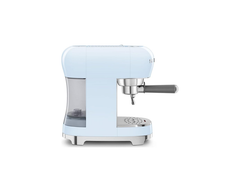 Smeg ECF02PBUK Espresso Coffee Machine with 15 Bar Pump, 1350W, Pastel Blue – side view