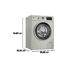 Bosch WAN28283GC dimension diagram – 84.80 cm height, 63.20 cm depth, 59.80 cm width