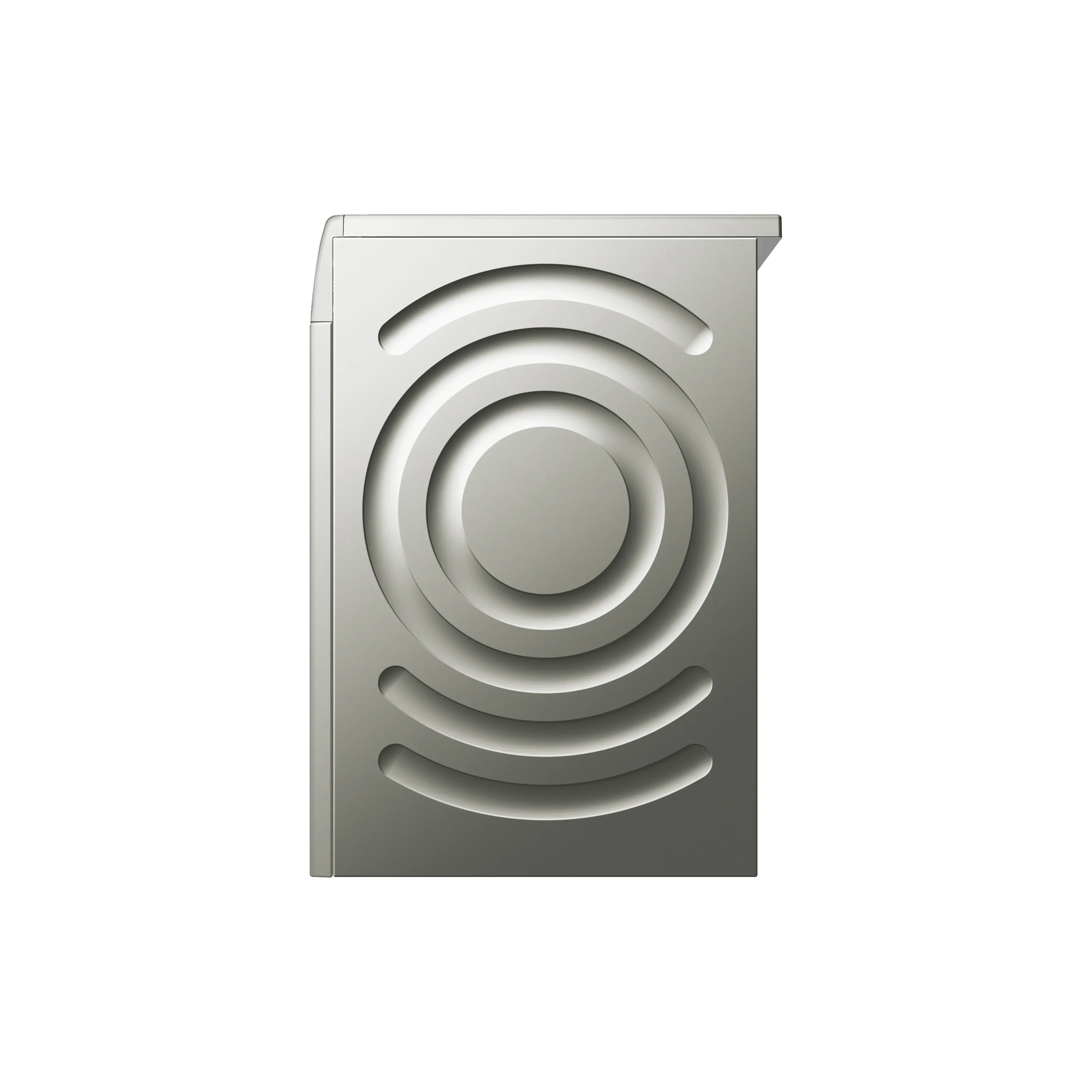 Bosch WAN28283GC side panel showing the AntiVibration Design in Silver Inox