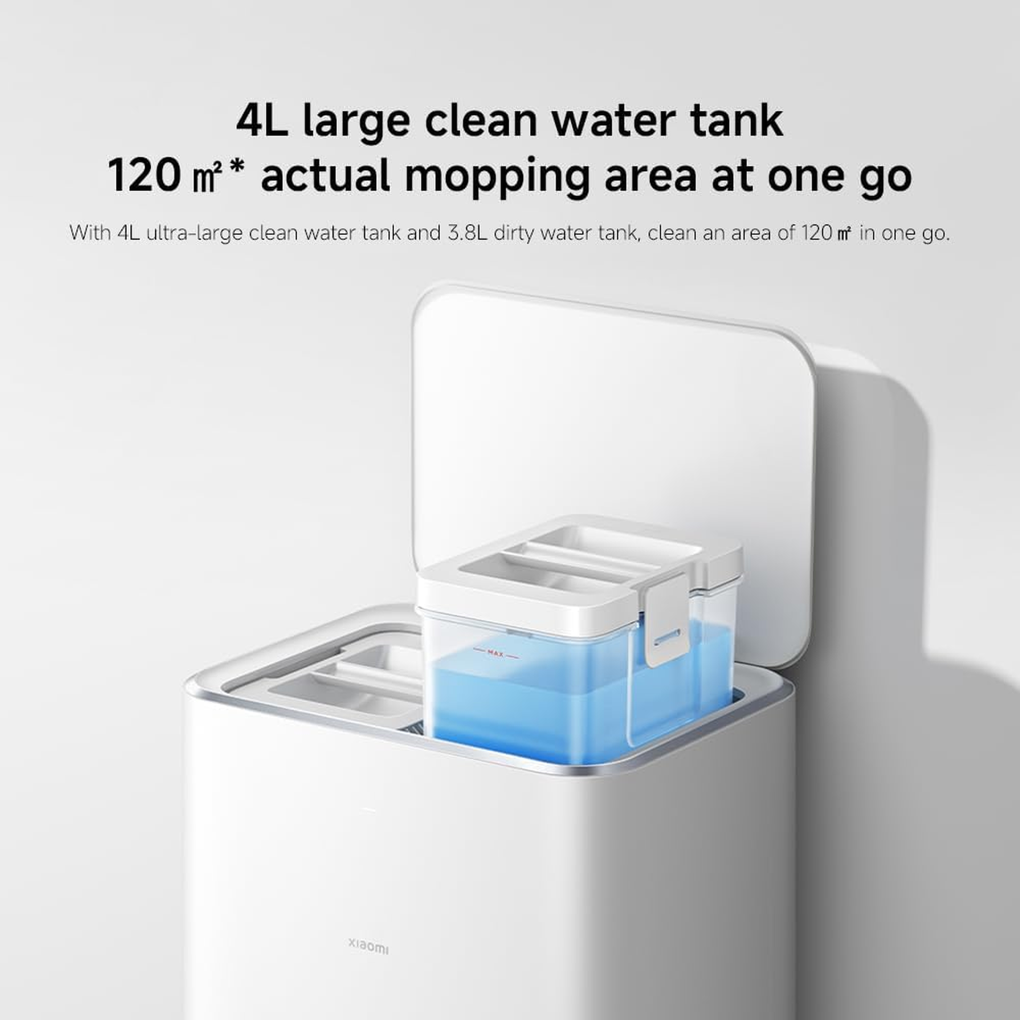 Xiaomi Robot Vacuum X20 Pro 4L large clean water tank covering up to 120 square metres