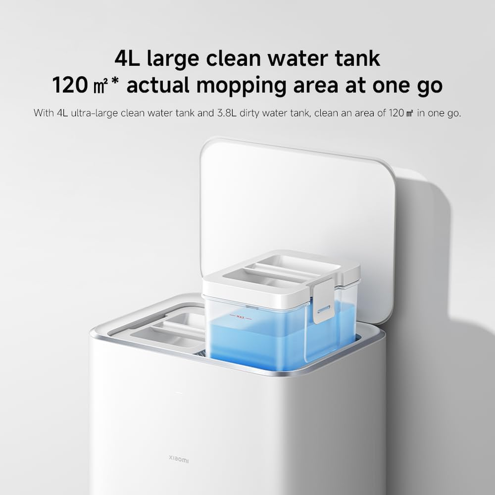 Xiaomi Robot Vacuum X20 Pro 4L large clean water tank covering up to 120 square metres