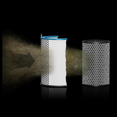 Dyson Hushjet Purifier Compact HJ10 HEPA and activated carbon filter layers removing dust and gases