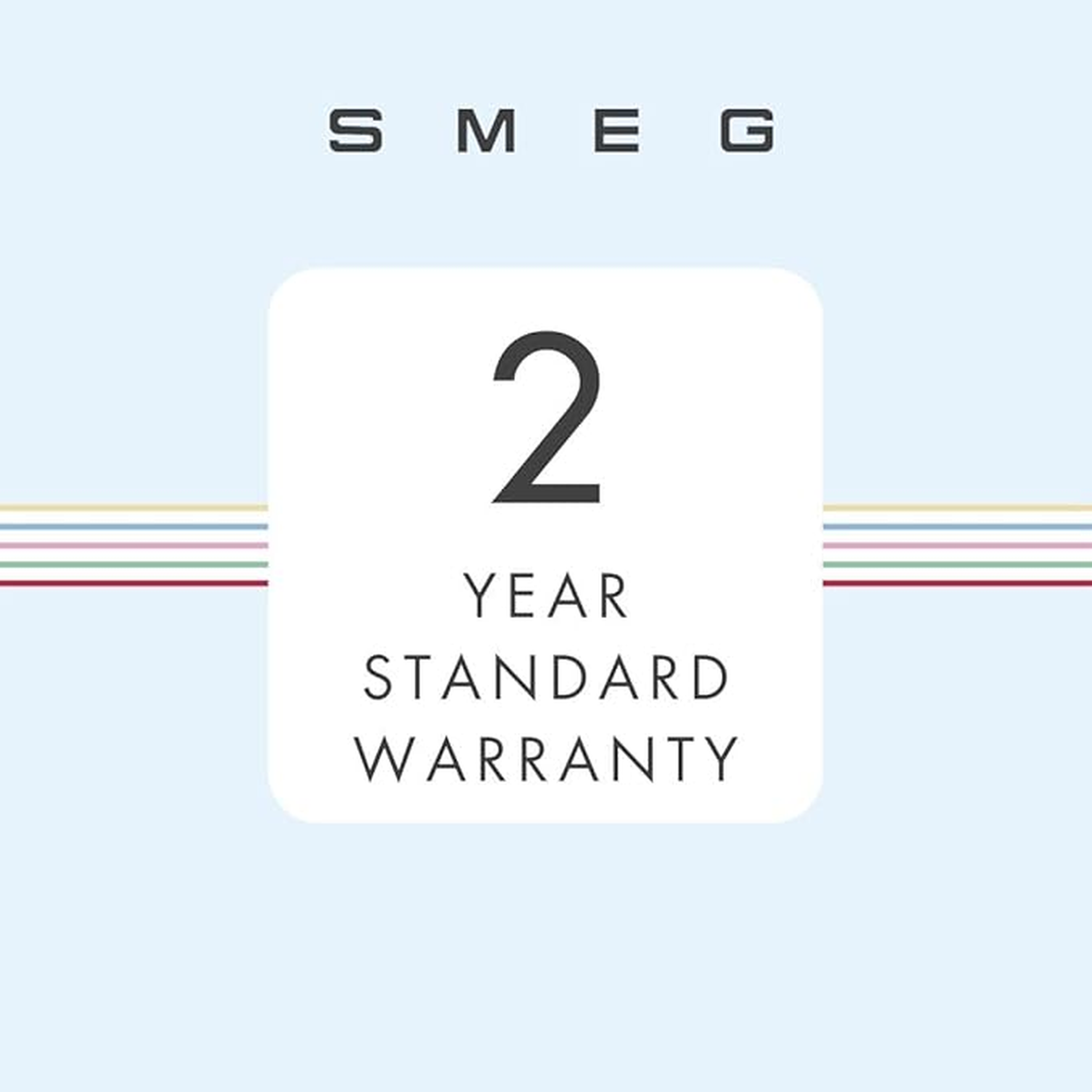Smeg ECF02PBUK 2 year standard warranty