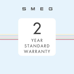 Smeg ECF02PBUK 2 year standard warranty