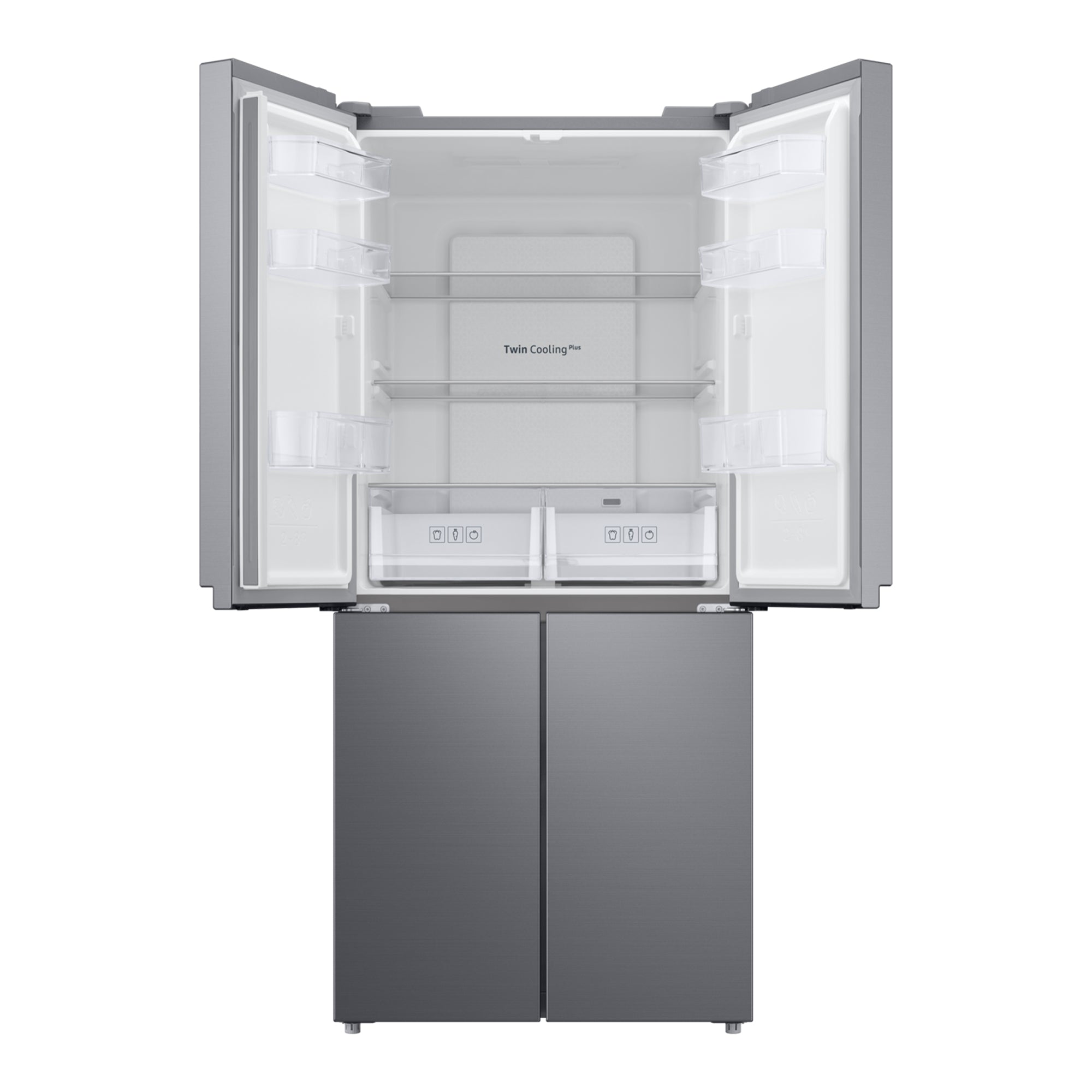 Samsung 488L Multi-Door Refrigerator Twin Cooling Plus No Frost Digital Inverter RF48A400EM9/EF (Silver)