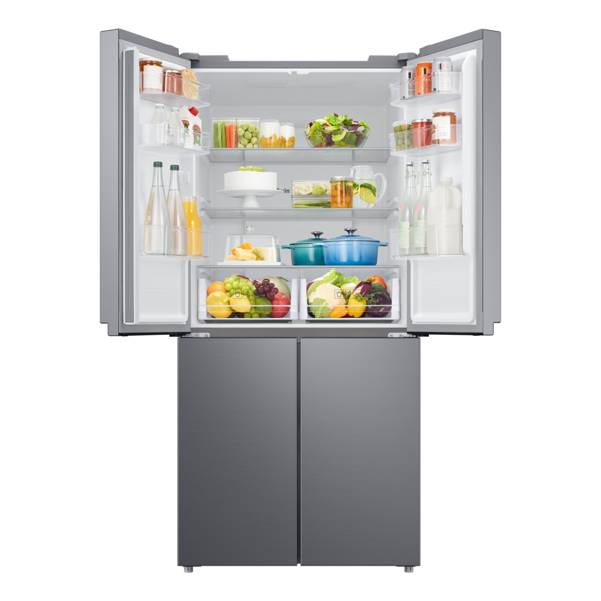 Samsung 488L Multi-Door Refrigerator Twin Cooling Plus No Frost Digital Inverter RF48A400EM9/EF (Silver)