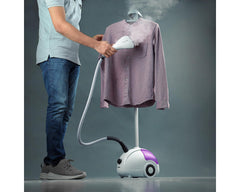 Geepas GGS25022NV upright garment steamer - product in use