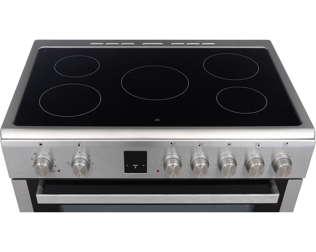 Hoover HVC-V95E-S ceramic hob with 5 zones