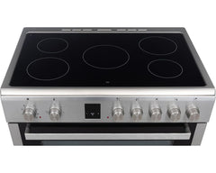Hoover HVC-V95E-S ceramic hob with 5 zones