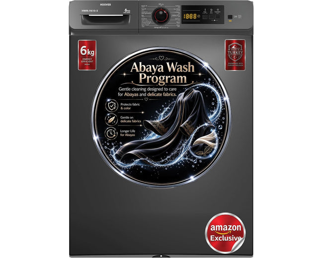 Hoover HWM-V610-S 6kg washing machine with Abaya wash program