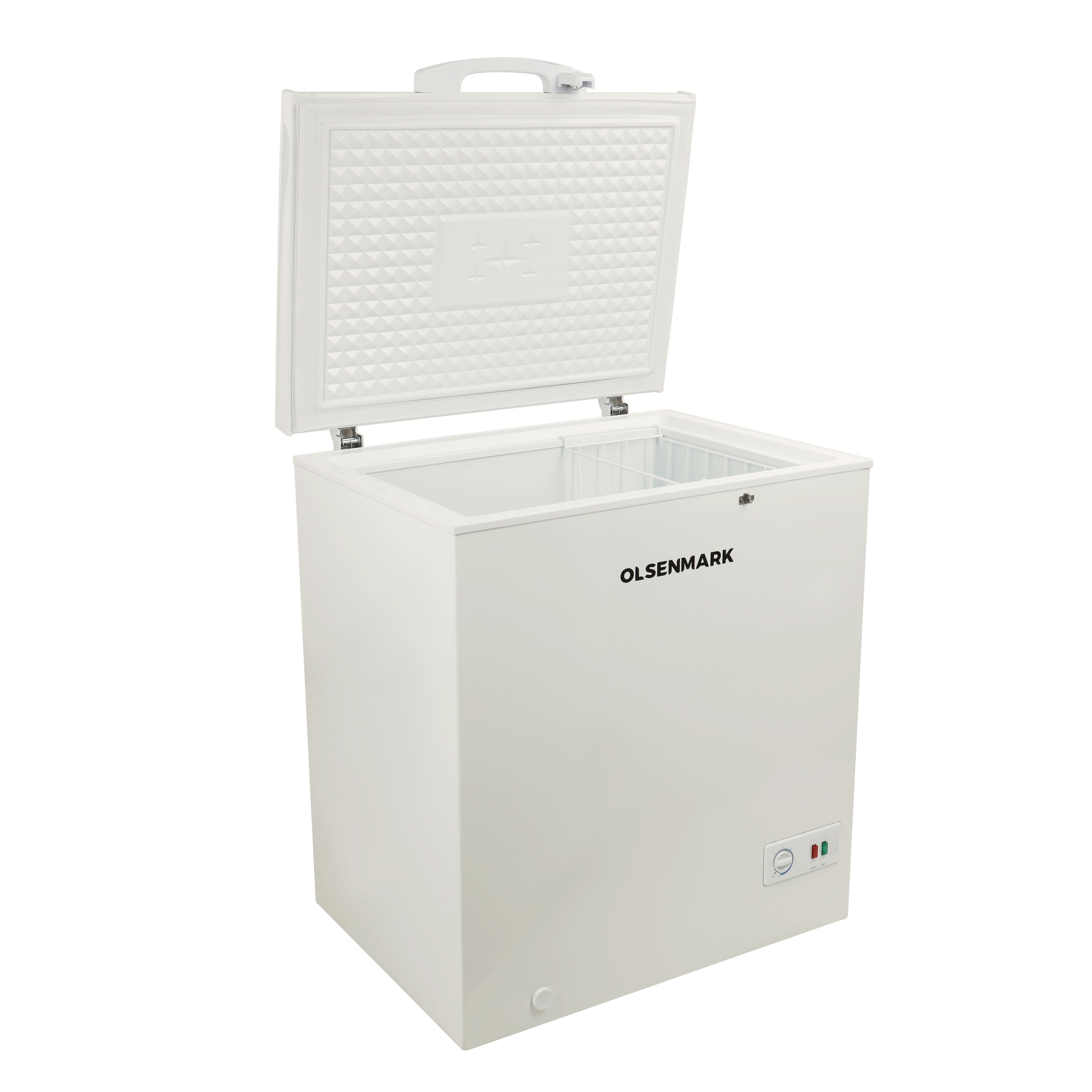 Olsenmark OMCF5003 Chest Freezer 170L- Portable Refrigerator, Adjustable Thermostat Knob, Compact Refrigerator | Ideal for Retailers, Home, Medical, Restaurants & More