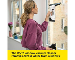 Karcher WV 2 Plus window vacuum - product in use