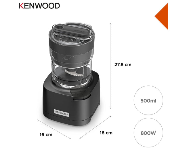 Kenwood CHP80 Duo Prep Food Chopper & Grinder, Black